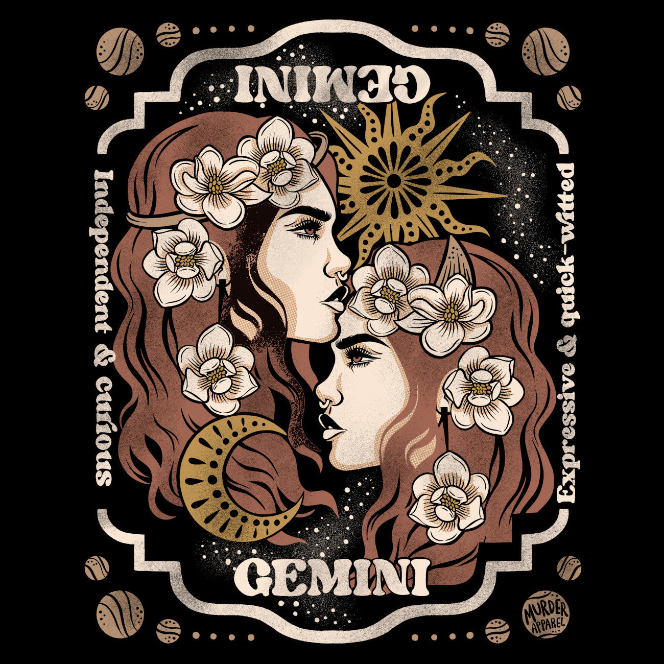 Gemini Zodiac T-Shirt – Murder Apparel