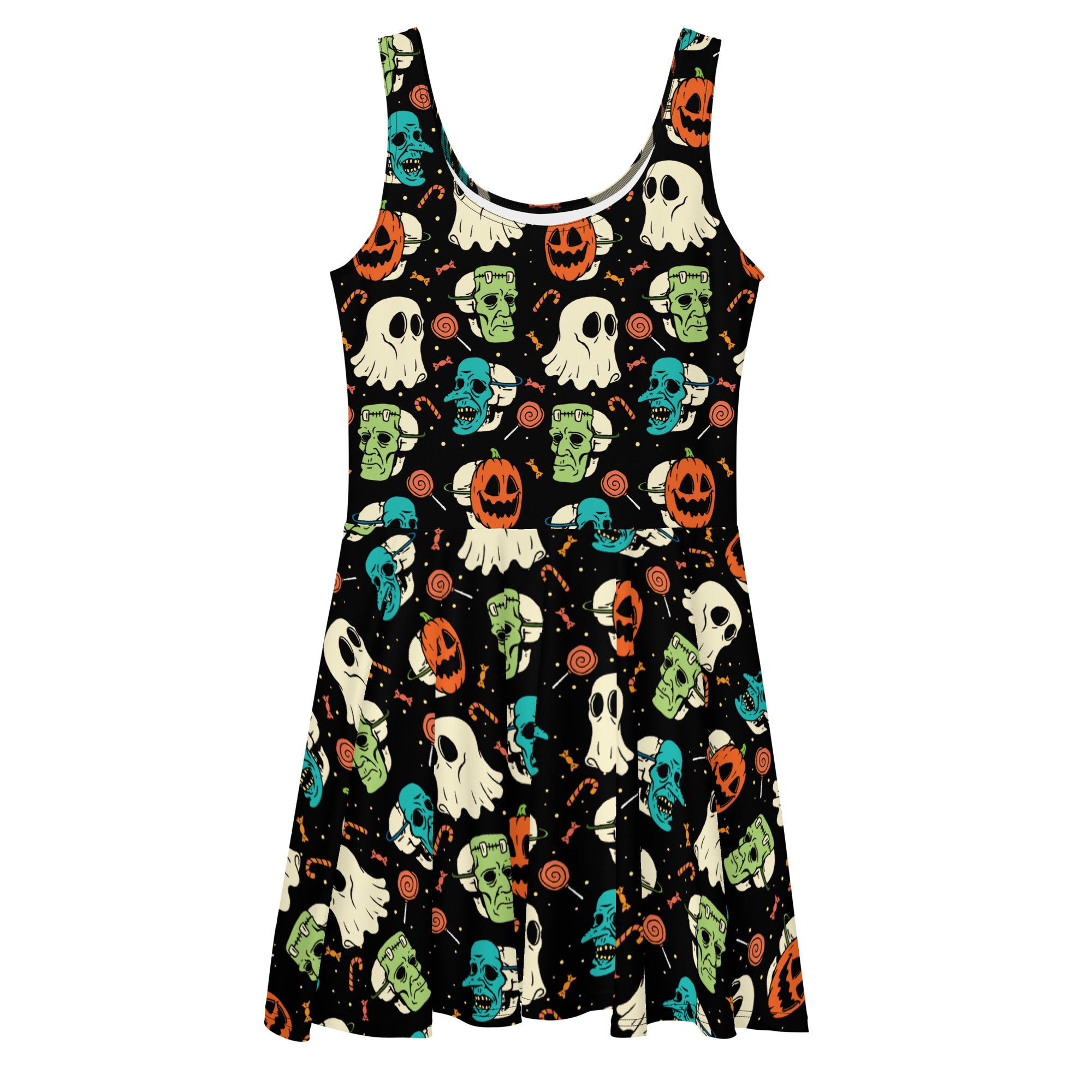 Vintage Halloween Skater Dress S