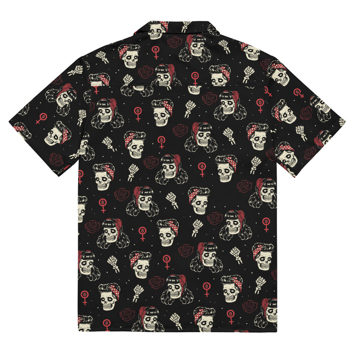 Undead Rosie Riveter Button-up