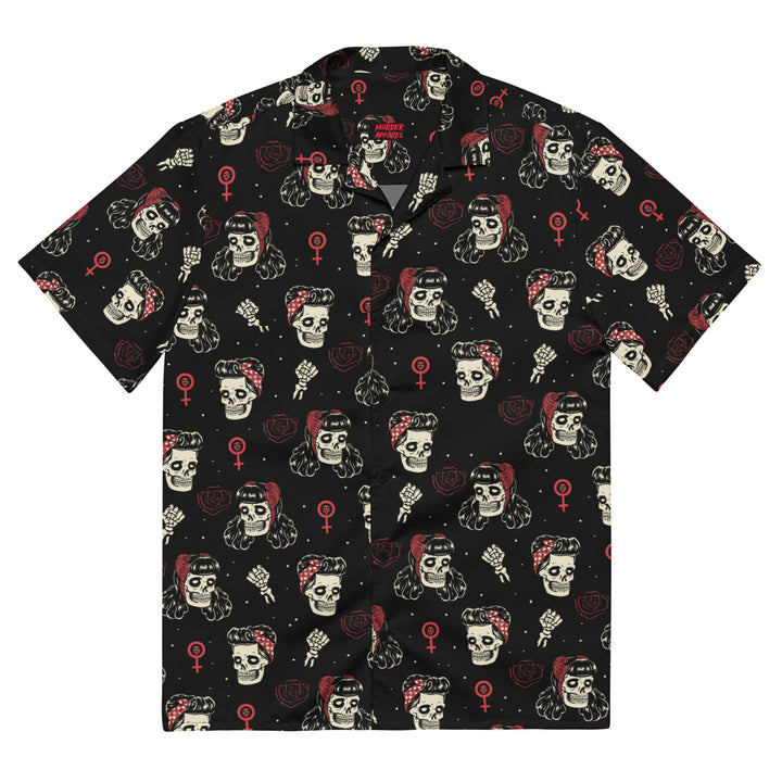 Undead Rosie Riveter Button-up