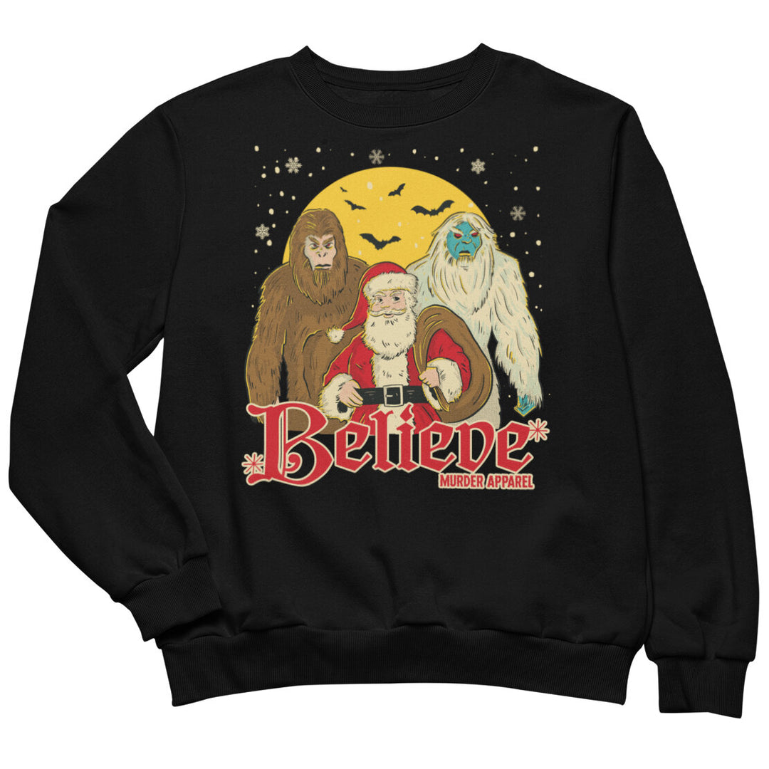 Bigfoot Yeti Santa Sweatshirt