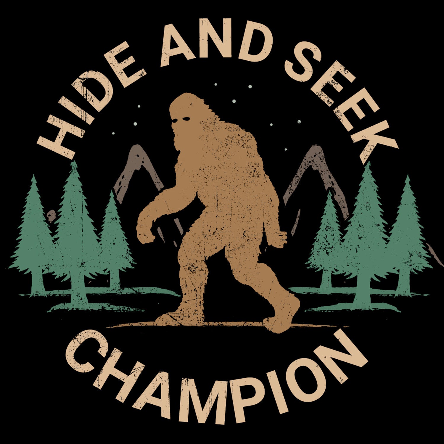 Bigfoot Hide & Seek Champion T-shirt – Murder Apparel