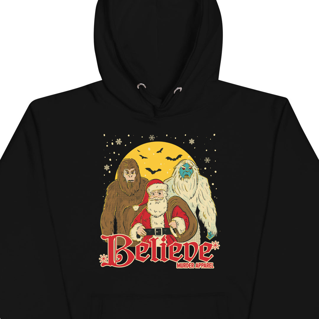 Bigfoot Yeti Santa Hoodie