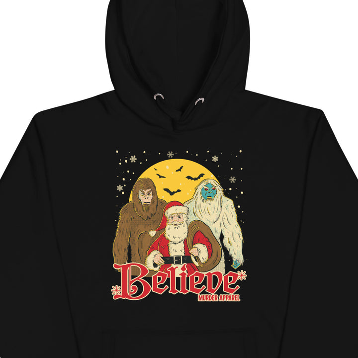 Bigfoot Yeti Santa Hoodie