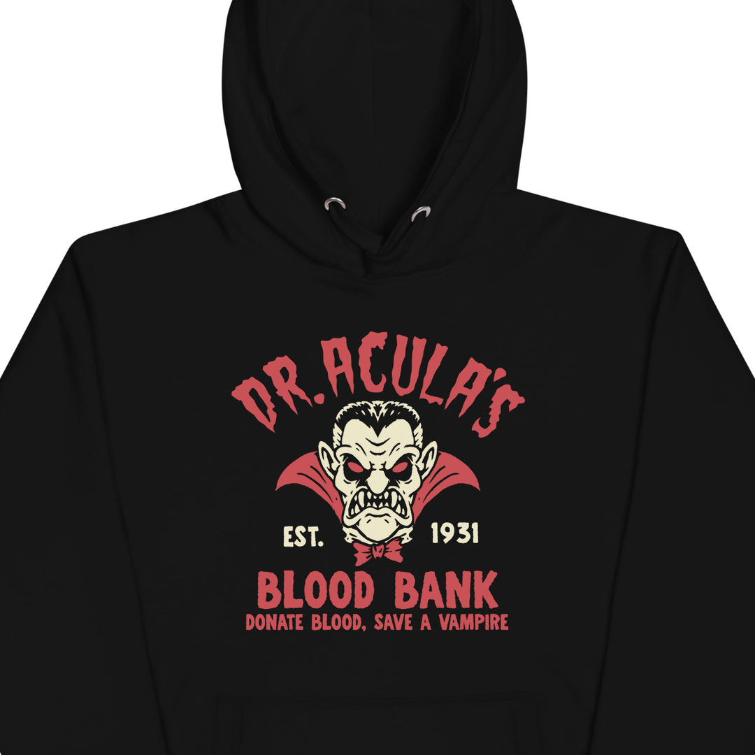 Dr. Acula's Blood Bank Hoodie