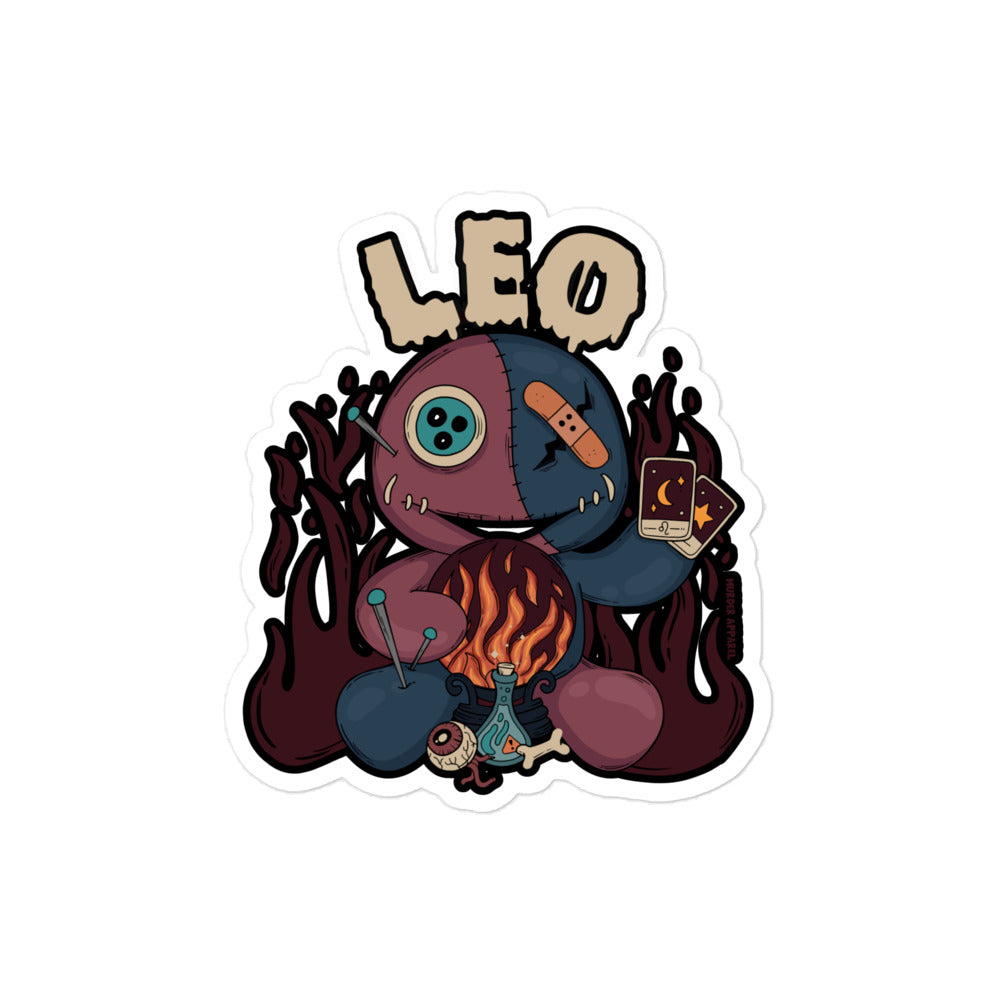 Leo Voodoo Doll Sticker