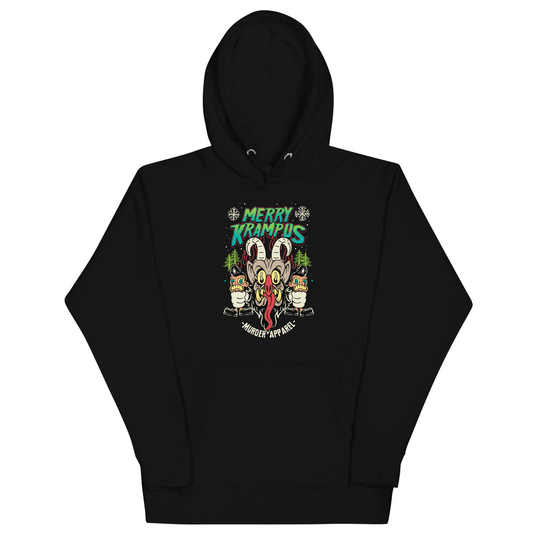 Merry Krampus Retro Neon Hoodie