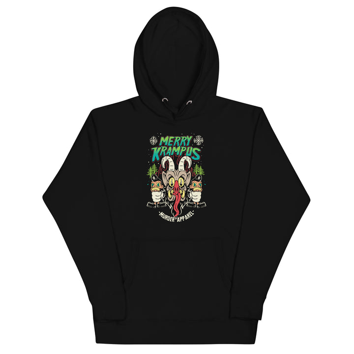 Merry Krampus Retro Neon Hoodie