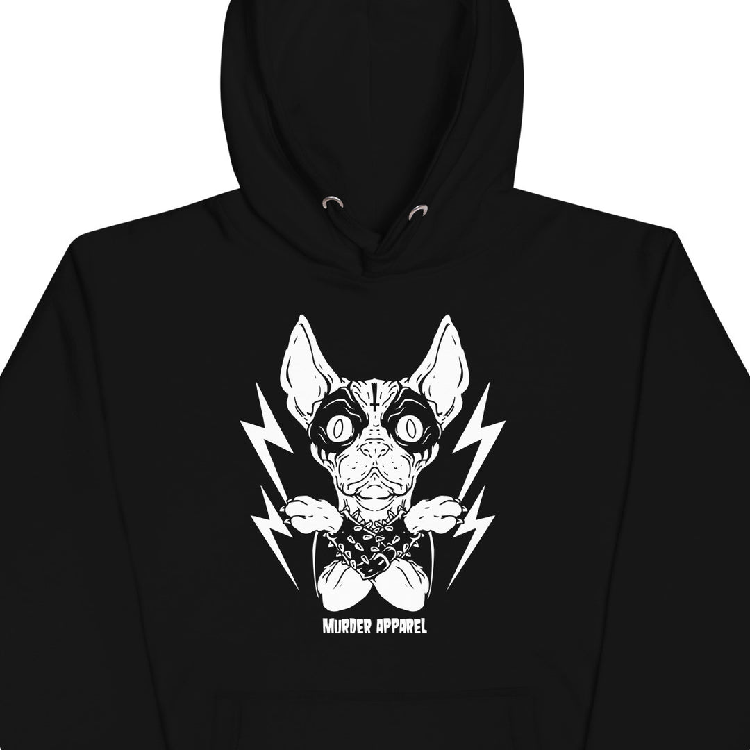 Black Metal Sphynx Hoodie