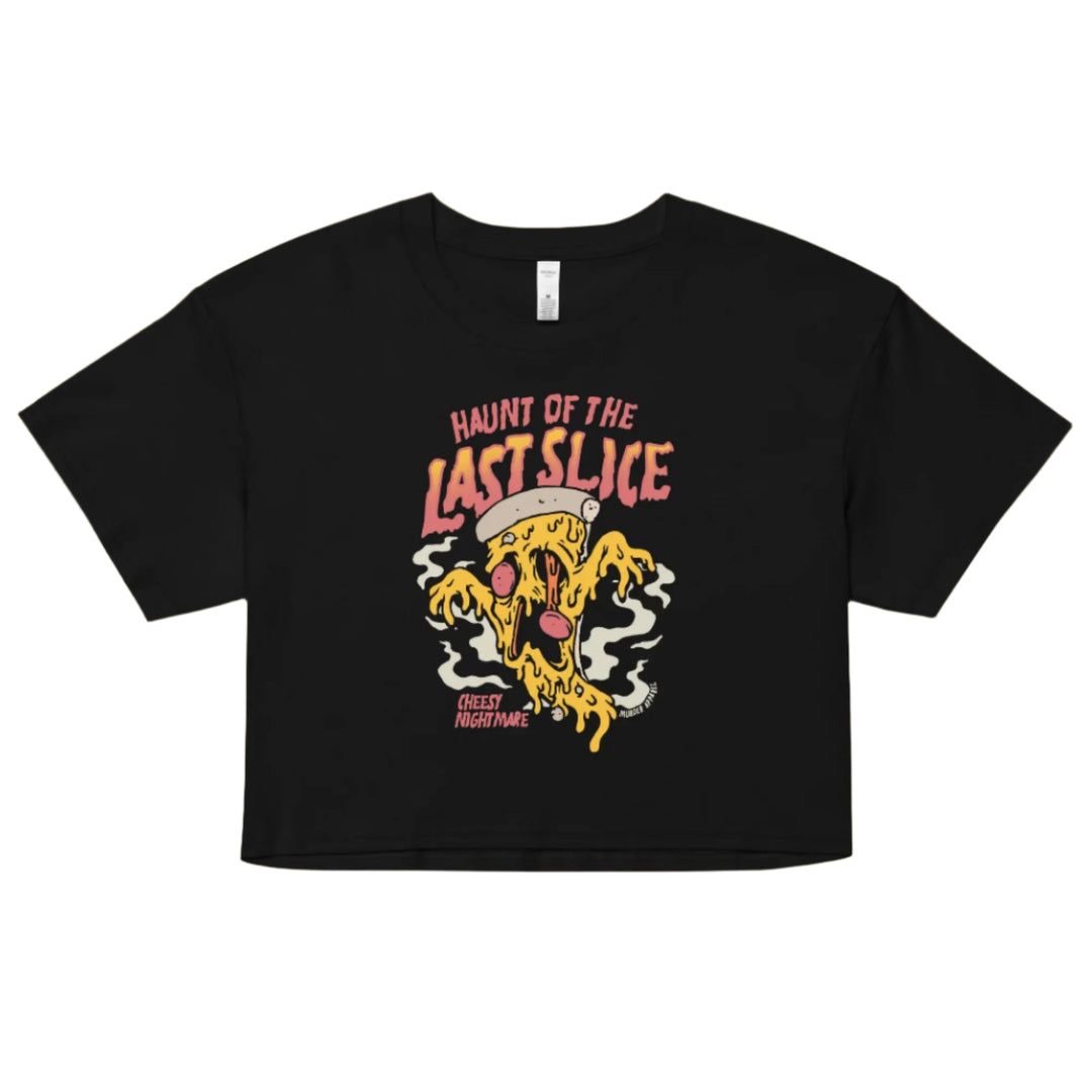Haunt Of The Last Slice Pizza Crop Top