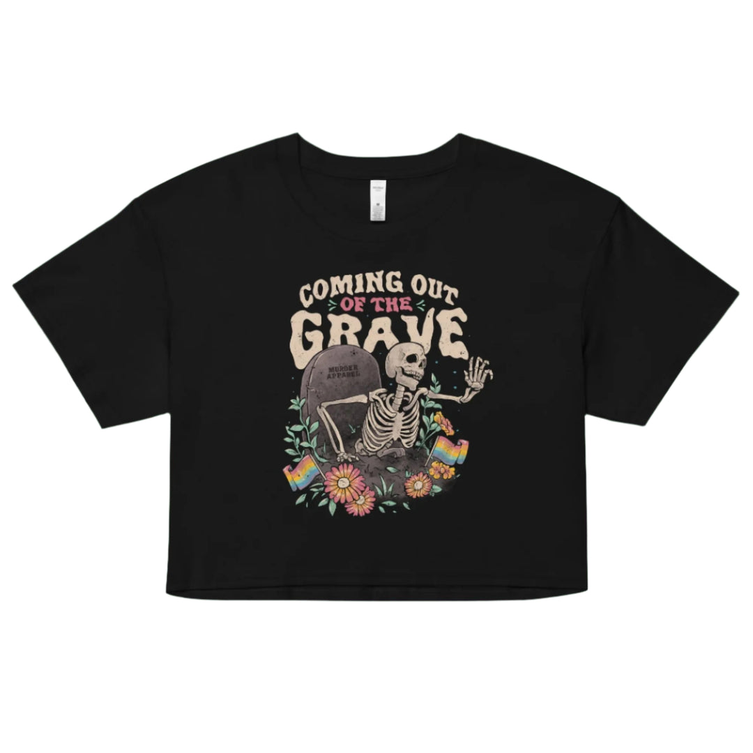 Coming Out Of The Grave Crop Top