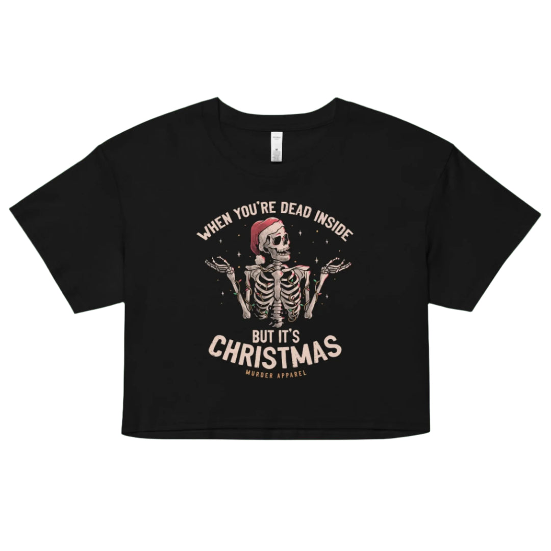 Dead Inside Christmas Crop Top