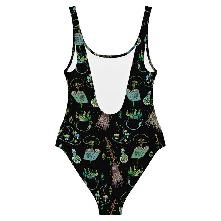Green Witch One-Piece Swimsuit - Murder Apparel