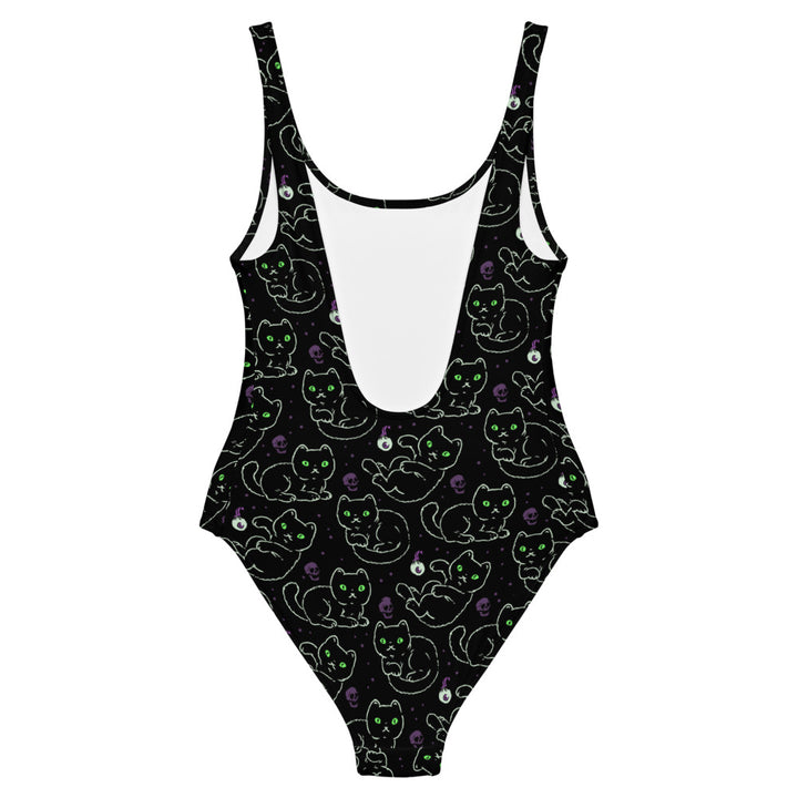 Black Cats One-Piece Swimsuit - Murder Apparel