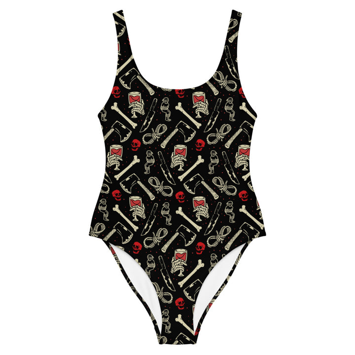 True Crime and Wine One-Piece Swimsuit - Murder Apparel