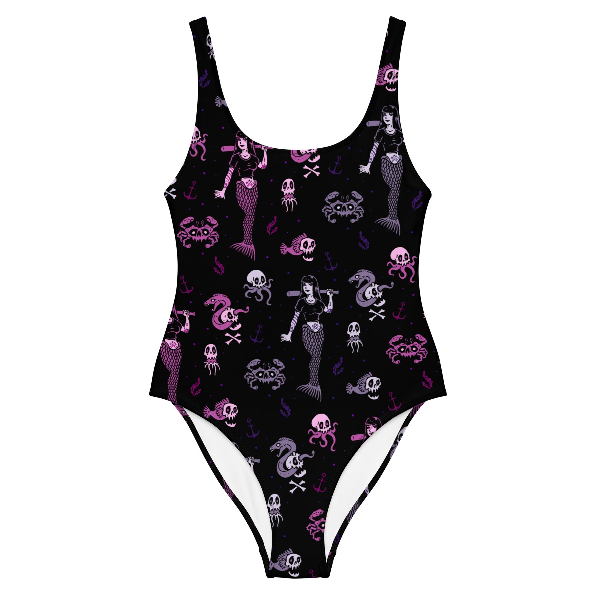 Goth Mermaid One-Piece – Murder Apparel