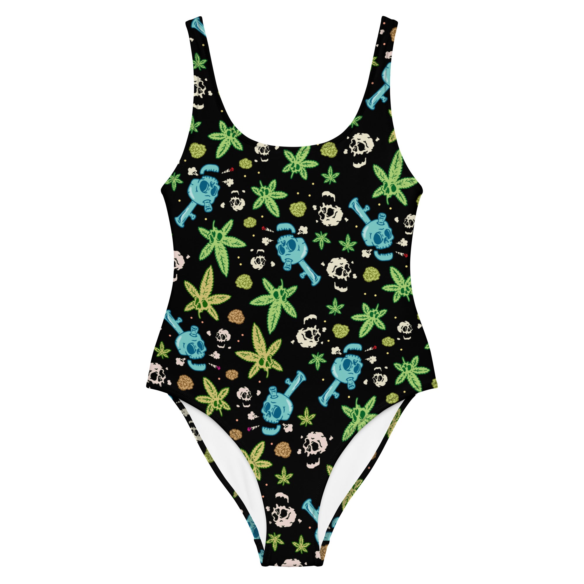 Skulls And Weed OnePiece Murder Apparel