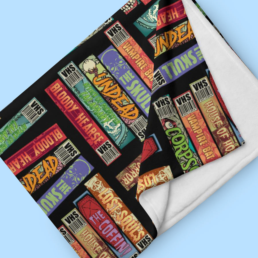 Halloween vhs blanket hot sale