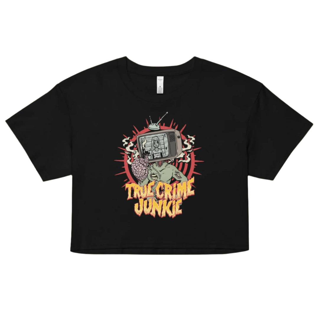 True Crime Junkie Crop Top
