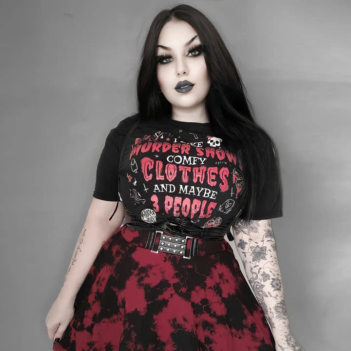Murder Shows and Comfy Clothes T-Shirt - Murder Apparel