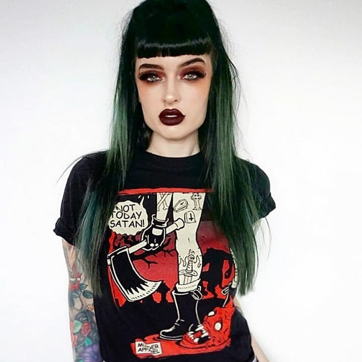 Not Today Satan T-Shirt - Murder Apparel