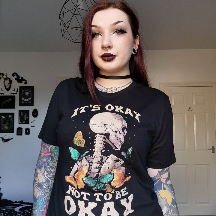 It's Okay Not To Be Okay T-shirt - Murder Apparel