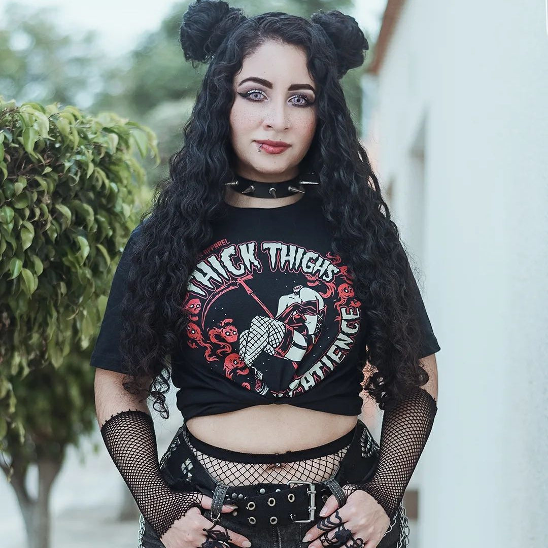 Thick Thighs Thin Patience T-Shirt - Murder Apparel