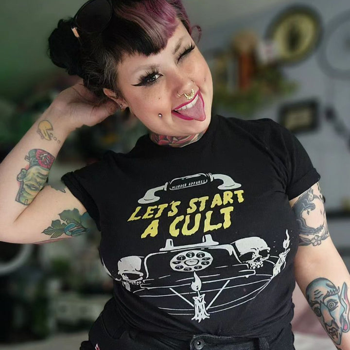 Let's Start A Cult T-Shirt - Murder Apparel