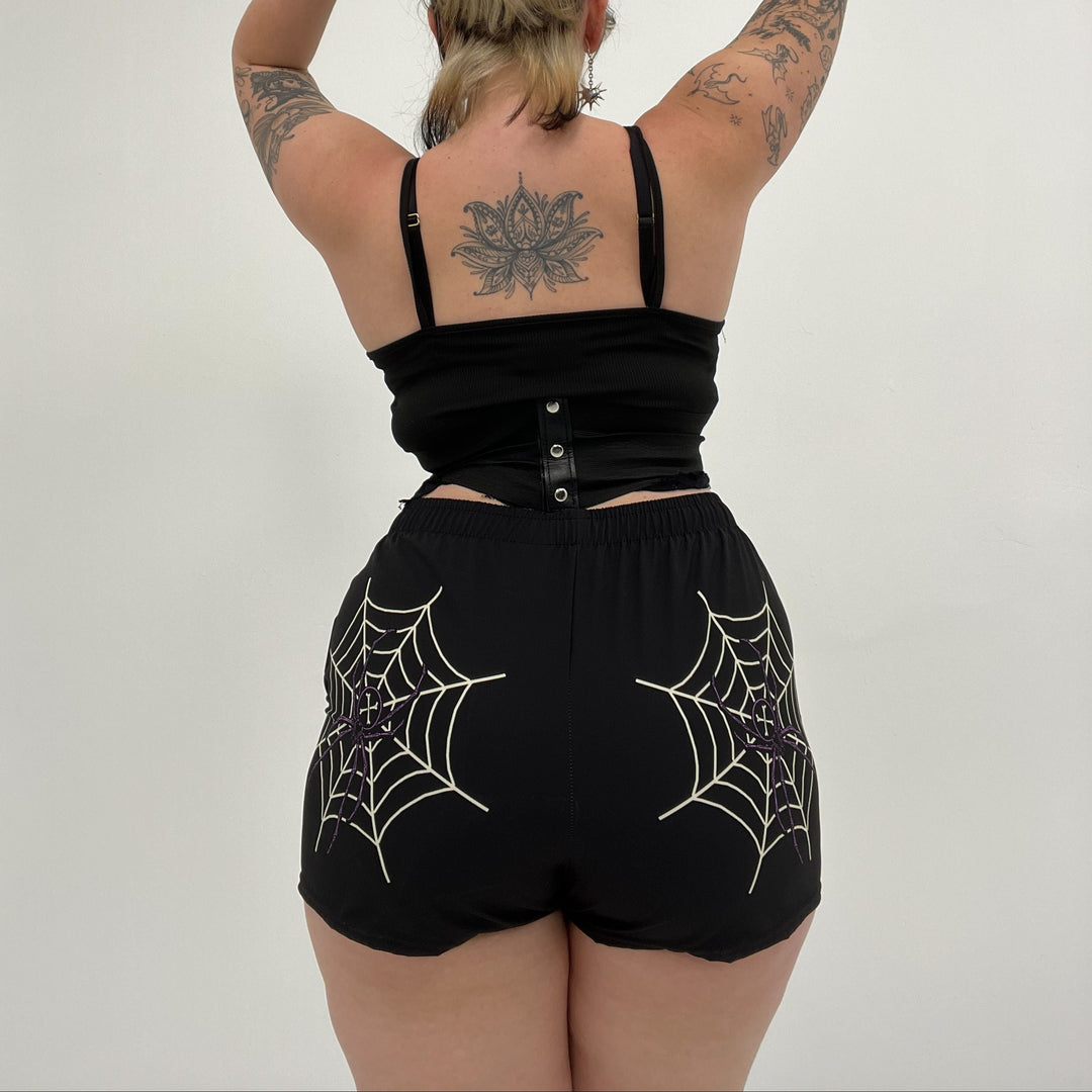Spider Web Butt Shorts