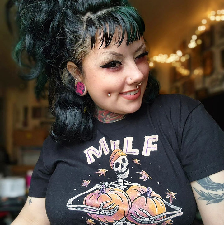 Man I Love Fall MILF Crop Top - Murder Apparel
