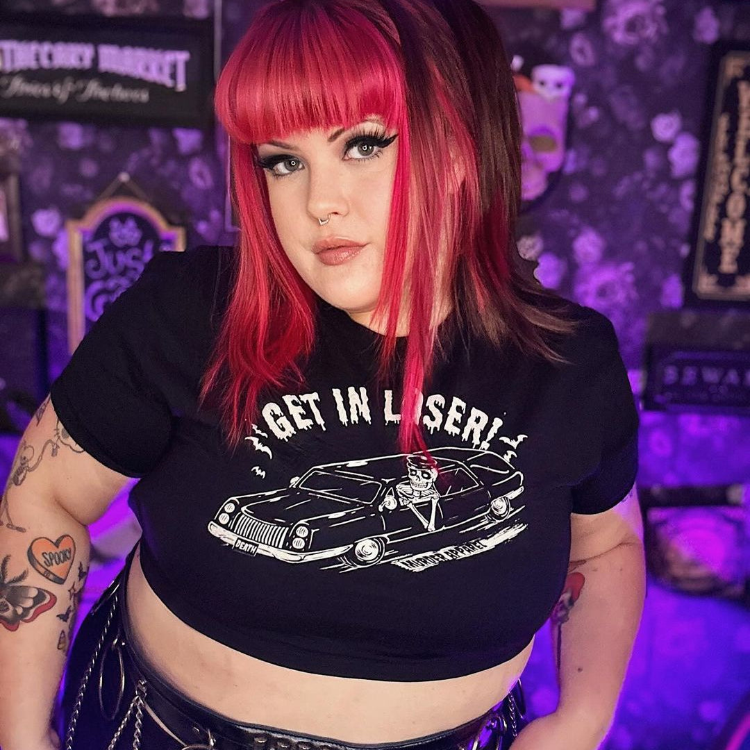 Get In Loser Crop Top - Murder Apparel