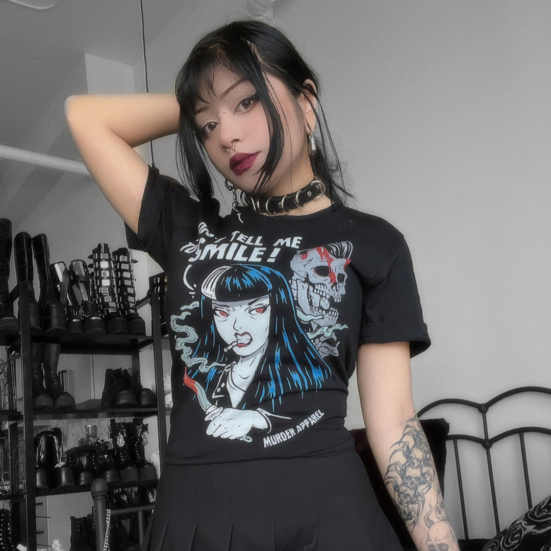 Don't Tell Me To Smile T-Shirt - Murder Apparel