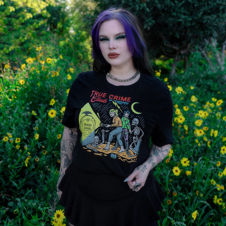 True Crime Club Retro T-shirt - Murder Apparel