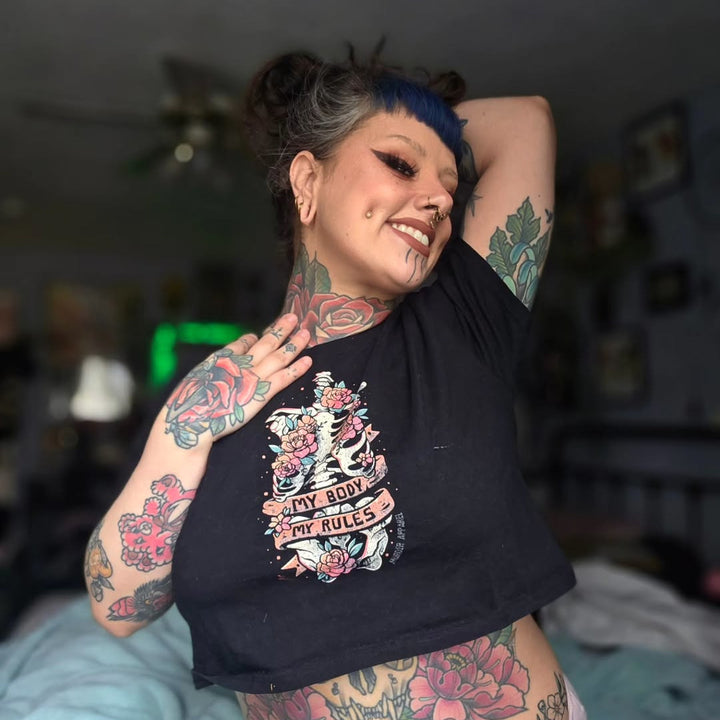 My Body My Rules Crop Top - Murder Apparel