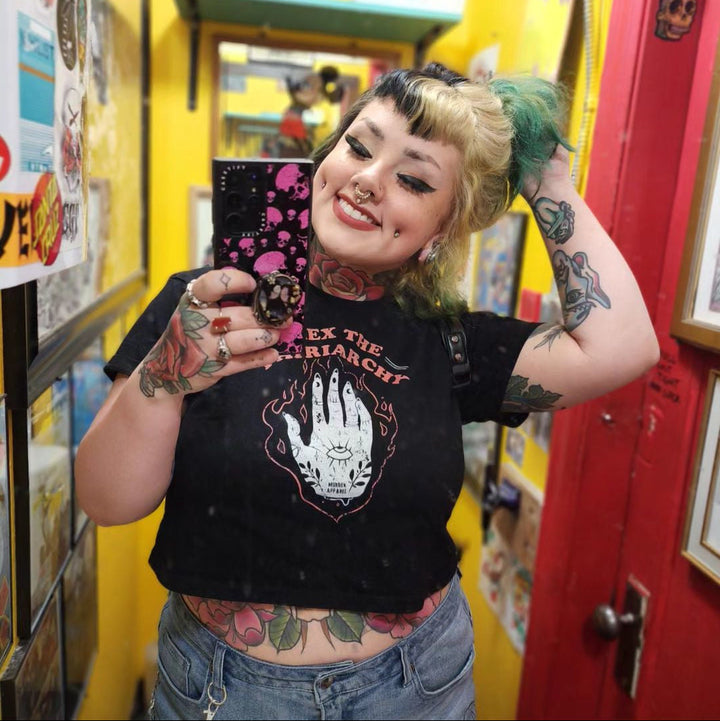 Hex The Patriarchy Crop Top - Murder Apparel
