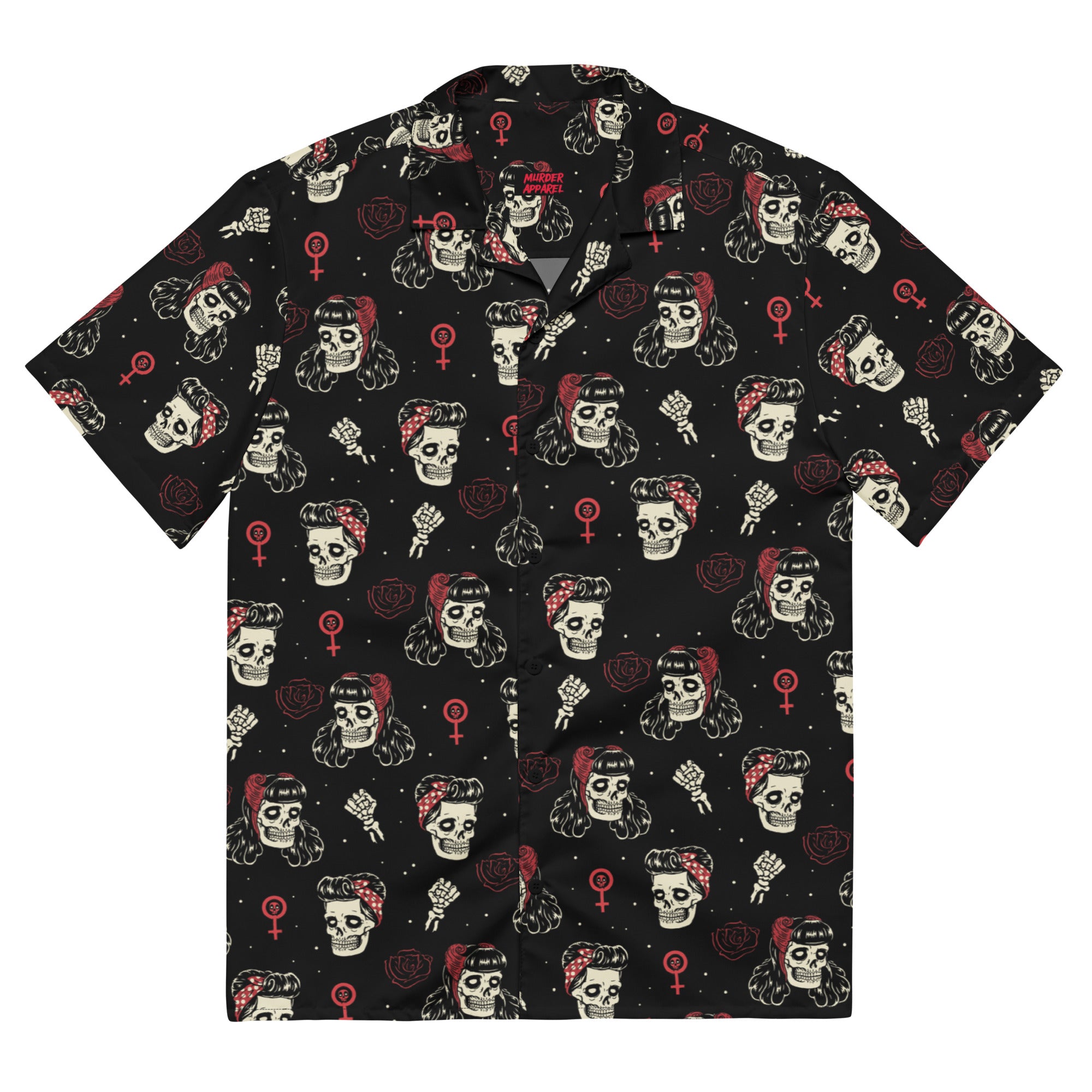 Undead Rosie Riveter Button-up | Murder Apparel