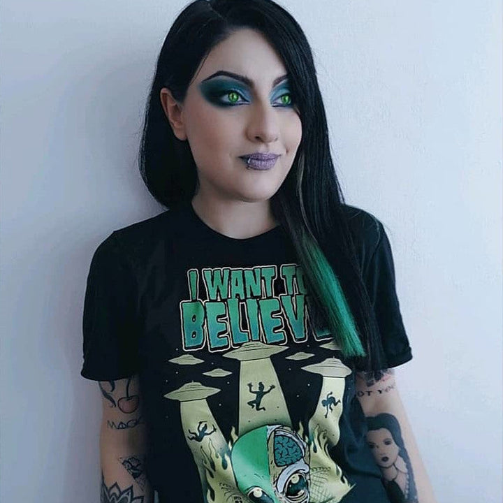 I Want To Believe Alien T-Shirt - Murder Apparel
