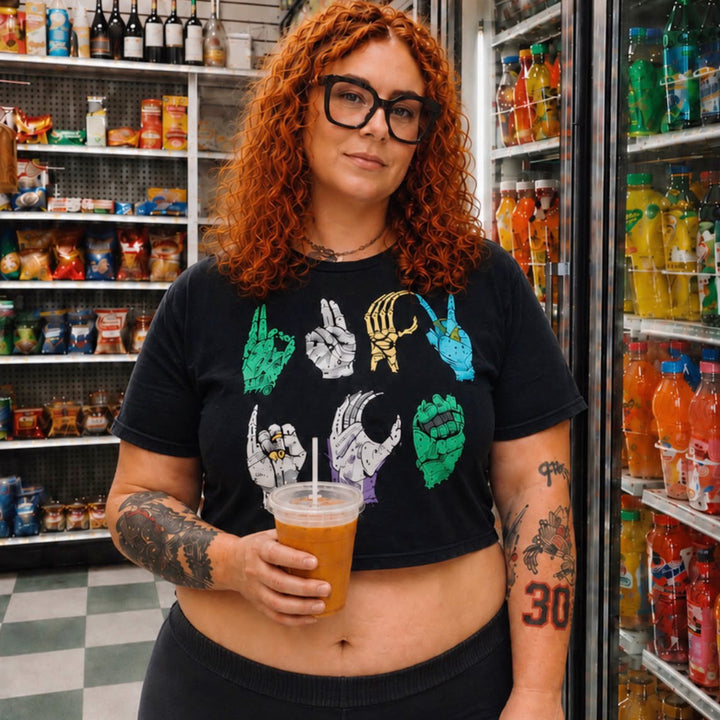 Fuck ICE ASL Crop Top