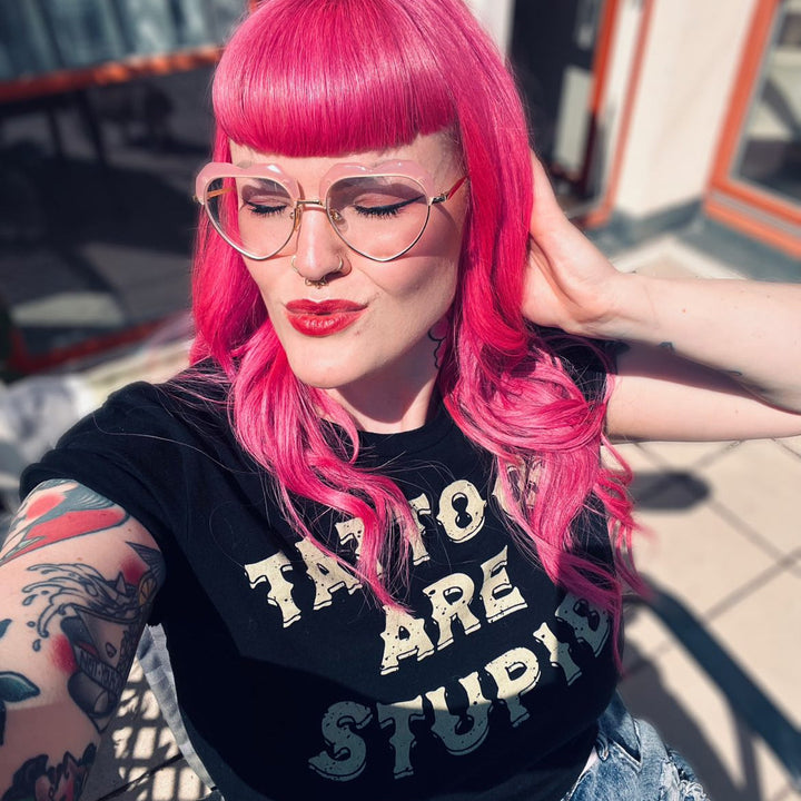 Tattoos Are Stupid T-shirt - Murder Apparel