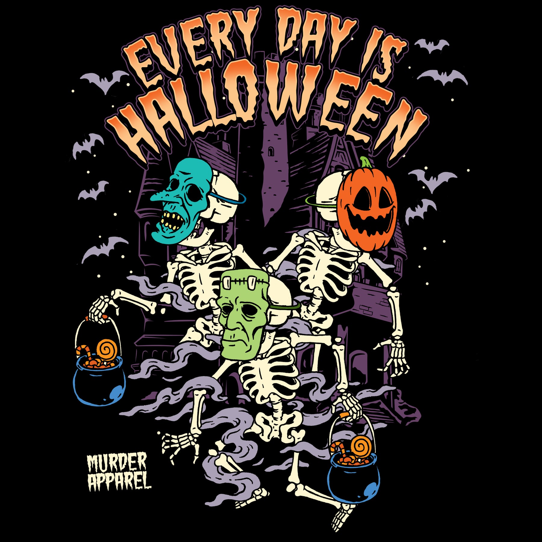 Pile Of Skulls On A Black Background And A Pattern Made Out Of The Pile Of Skulls On A Black Background And A Pattern Made Out Of The