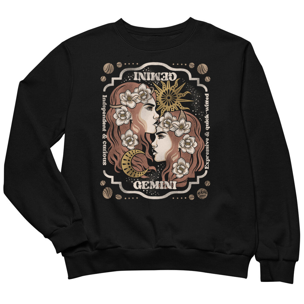 Gemini Zodiac Sweatshirt – Murder Apparel