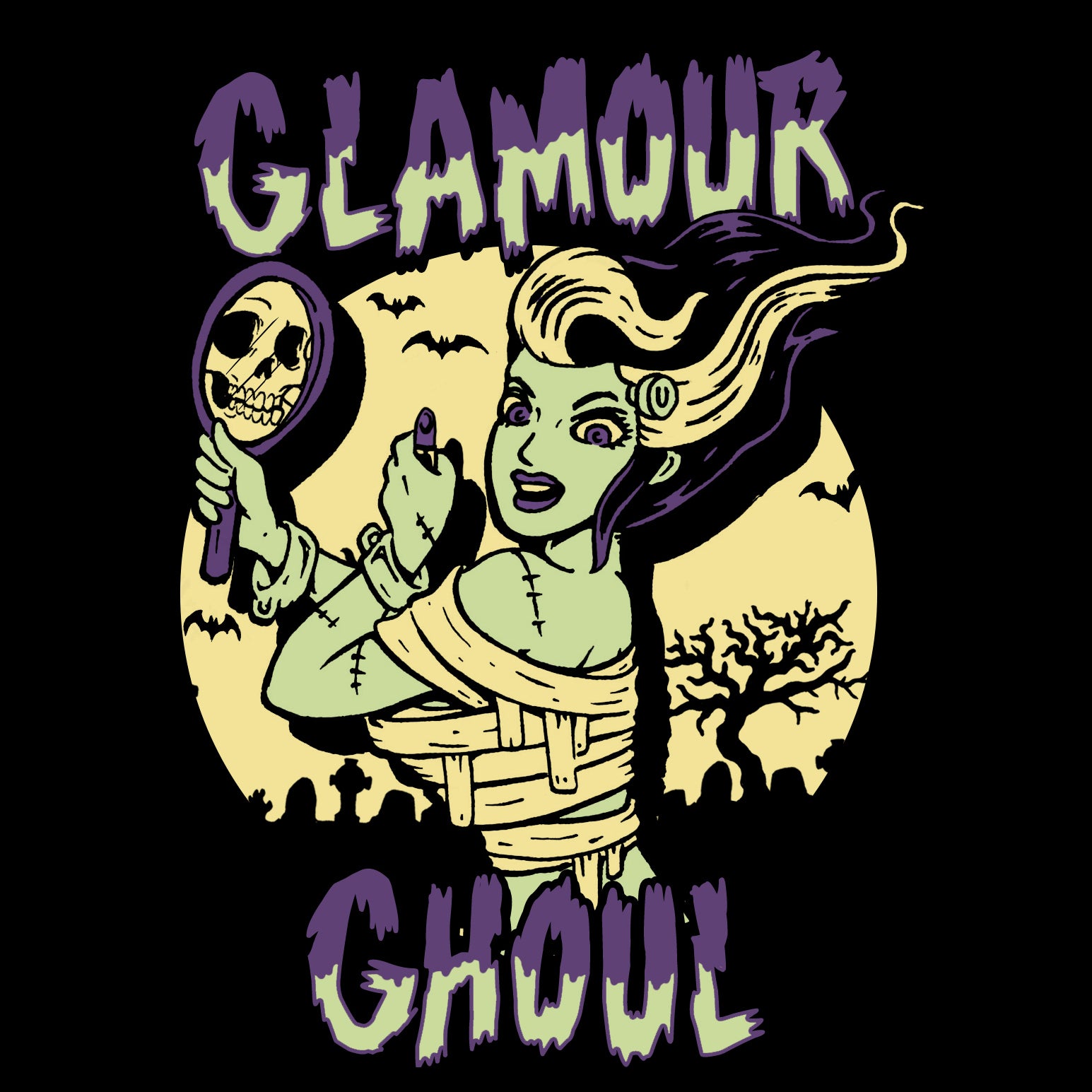 Glamour Ghoul Spooky Halloween T-Shirt – Murder Apparel