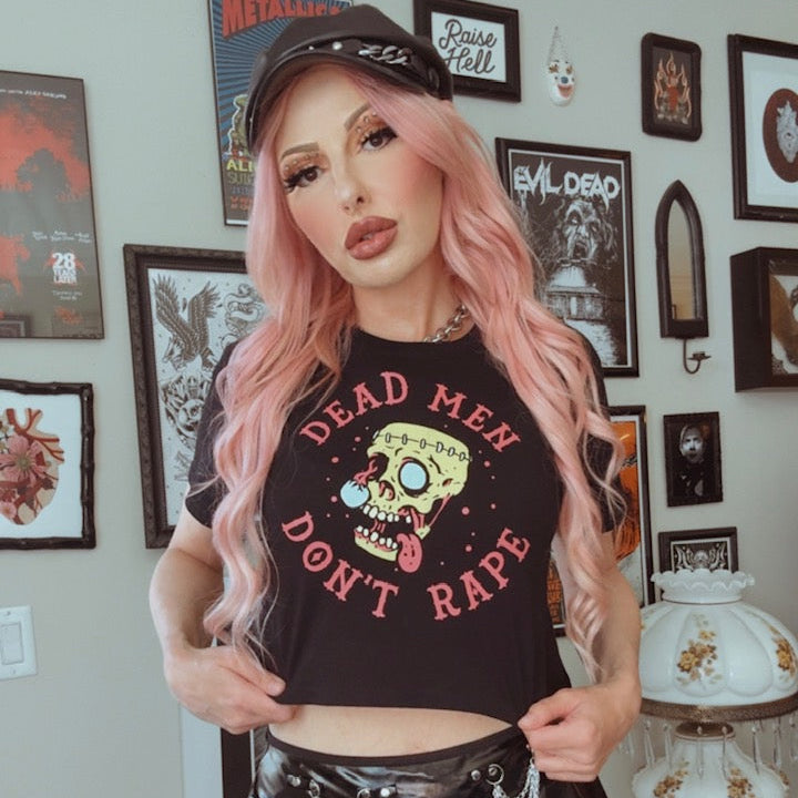 Dead Men Don't Rape Crop Top