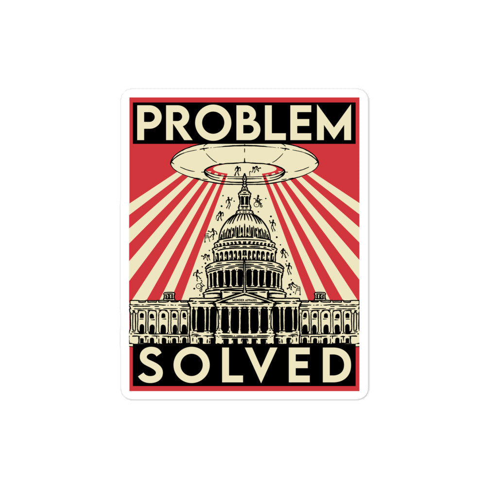 Problem Solved Sticker – Murder Apparel
