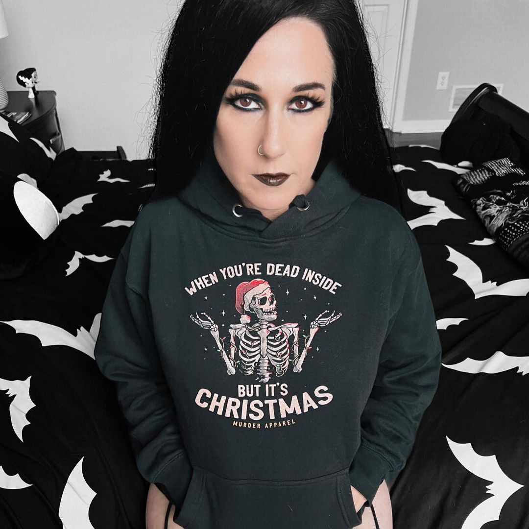 Christmas Dead Inside Hoodie - Murder Apparel