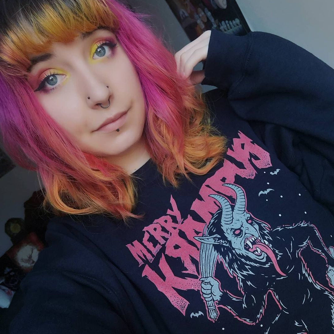 Merry Krampus Sweatshirt - Murder Apparel
