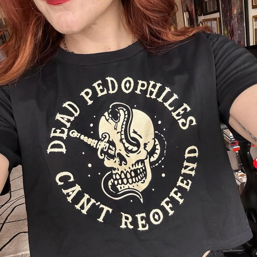 Dead Pedophiles Crop Top - Murder Apparel
