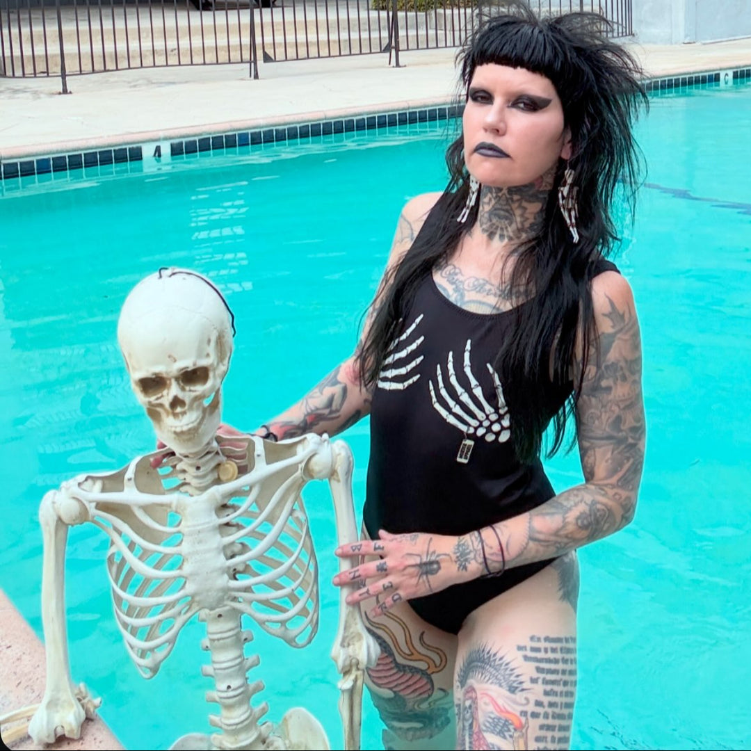 Skeleton Boobs One-Piece