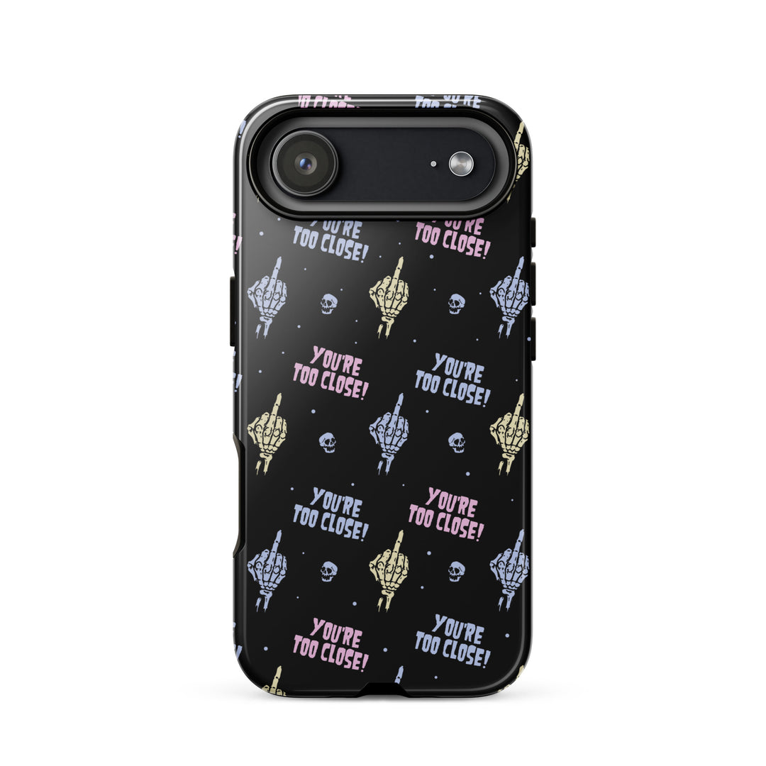 You're Too Close iPhone Case - Murder Apparel