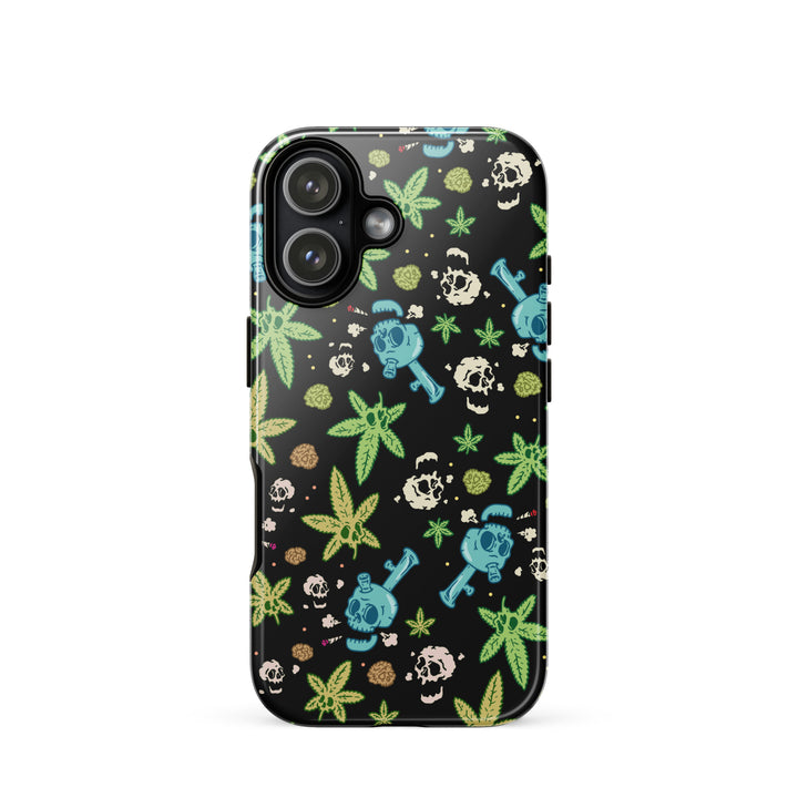 Weed And Skulls iPhone Case - Murder Apparel